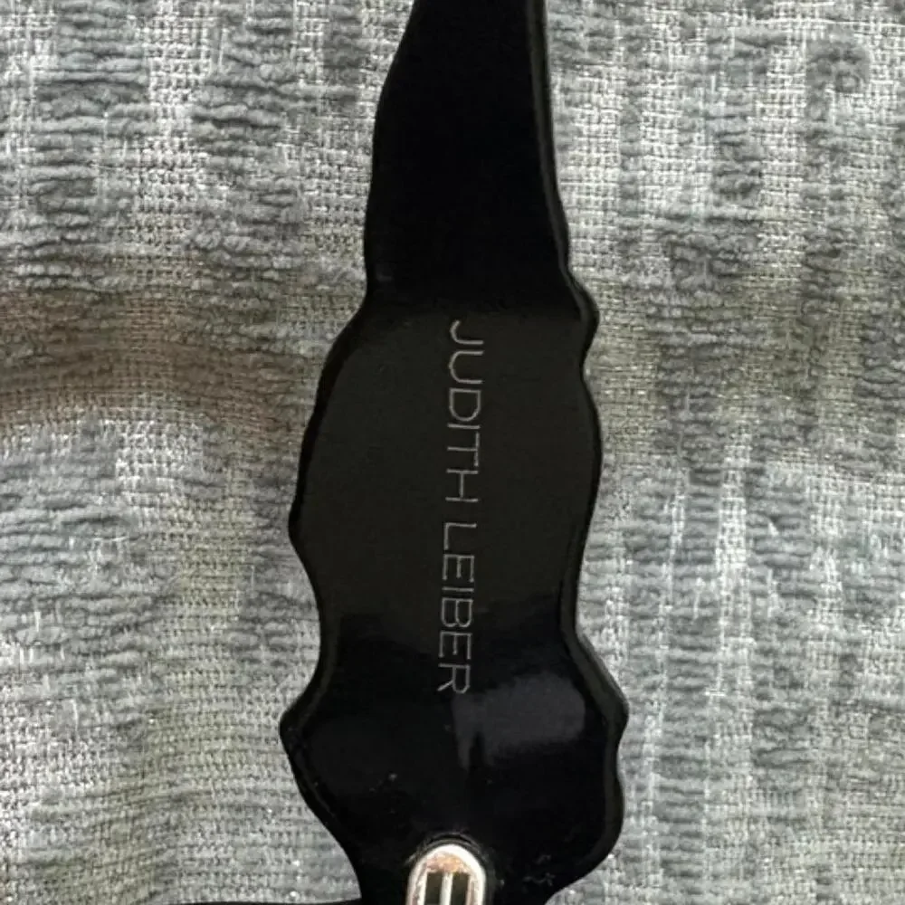 Judith leiber black sunglasses with